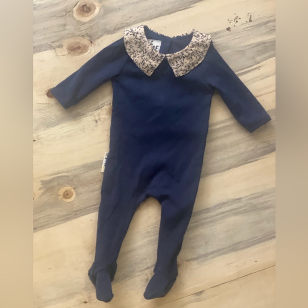 Baby girl footed one piece